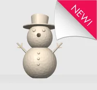 Bonhomme de neige low poly — photo 1