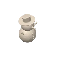 Bonhomme de neige low poly — photo 2