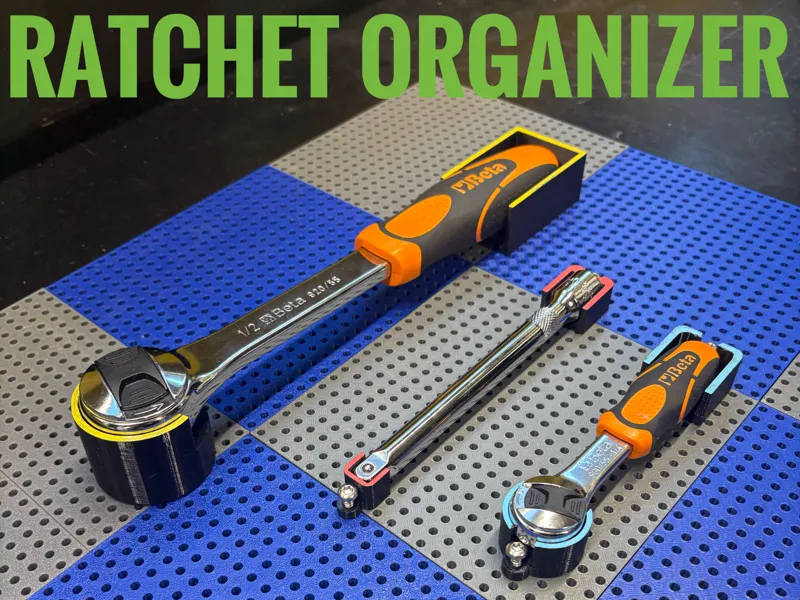 TOOLGRID Ratchet Organizer (1-2 ; 3-8 ; 1-4 inch)