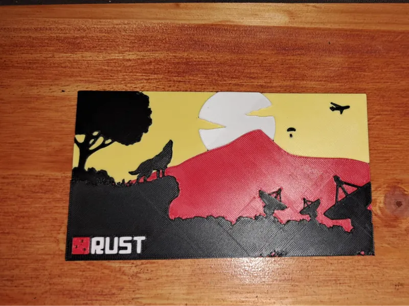 Rust decorative painting