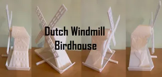 Dutch Windmill Birdhouse 54