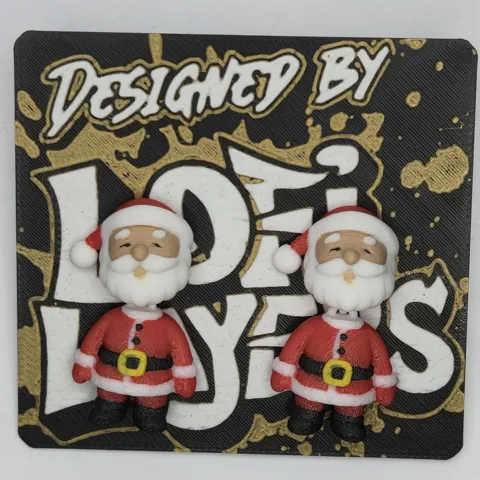 Santa Articulated Hanger Earrings view 3