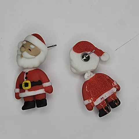 Santa Articulated Hanger Earrings view 4
