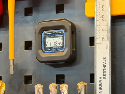 Soporte: Magnetic Casio F-91W Watch Holder — referencia de MakerWorld