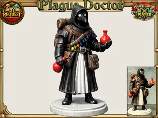 Plague Doctor Healer: DnD D&D Pathfinder Mini