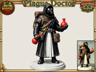 Plague Doctor Healer: DnD D&D Pathfinder Mini