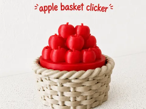 Objeto manipulable: Apple Basket Clicker | Fidget Toy | Fall Clicker — referencia de MakerWorld