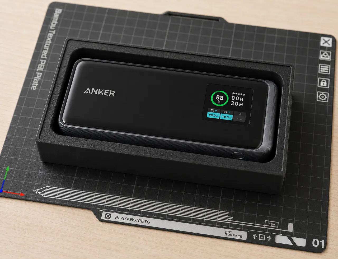 ANKER Powerbank 20.000mah 200w Gridfinity 4X2 view 4