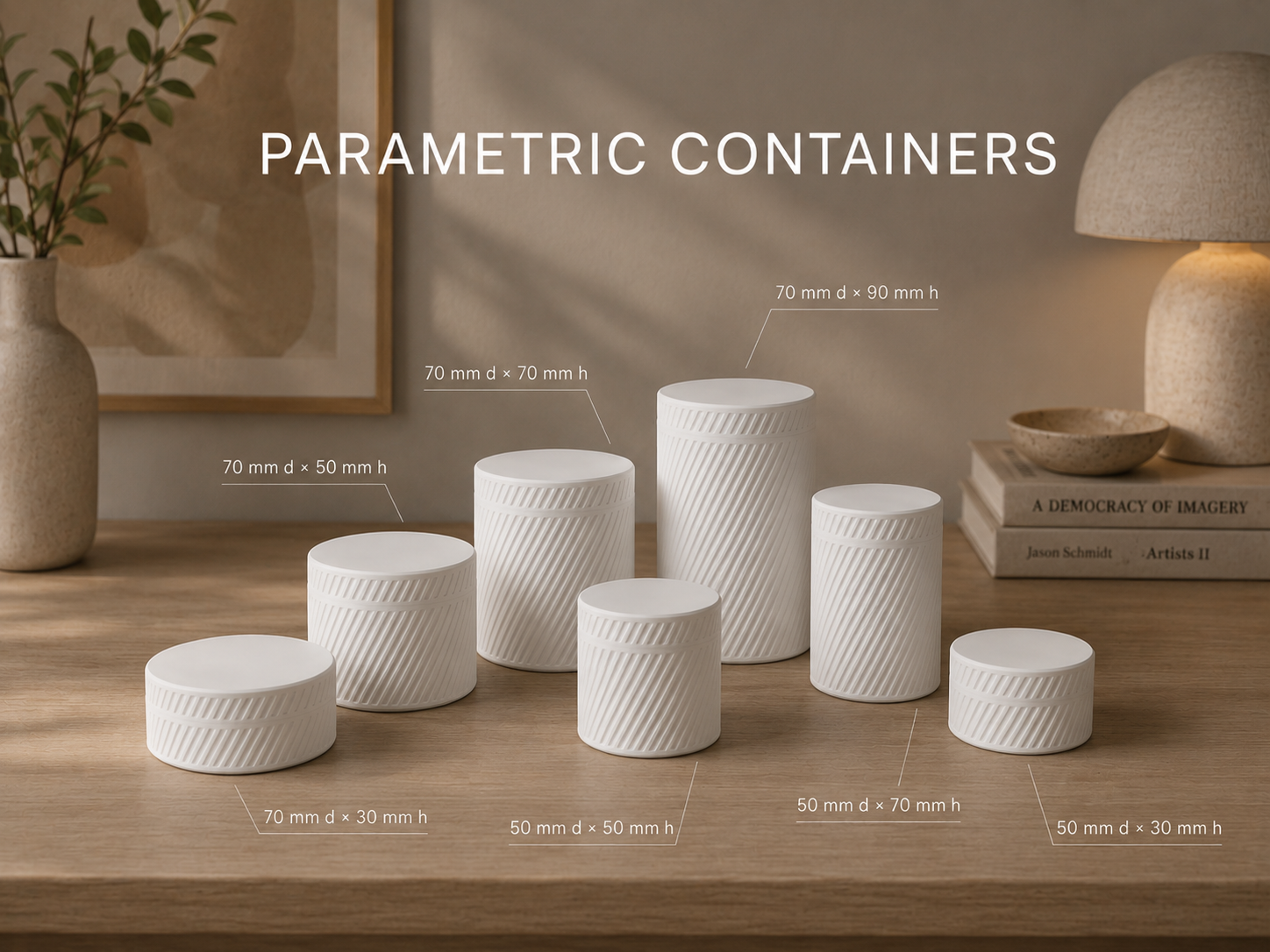 Parametric Screw-Top Containers