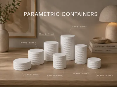 Parametric Screw-Top Containers