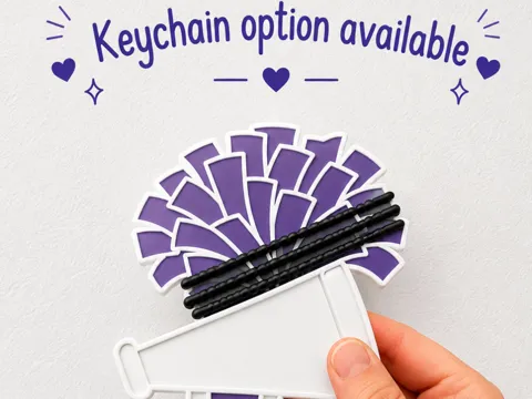 Accesorio para sujetar ligas de cabello: Cheer Ponytail Holder | Hair Tie Organizer — referencia de MakerWorld