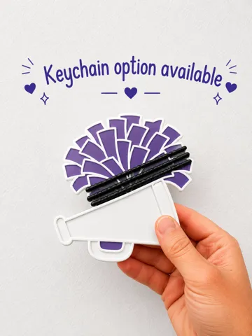 Accesorio para sujetar ligas de cabello: Cheer Ponytail Holder | Hair Tie Organizer — vista de referencia 2
