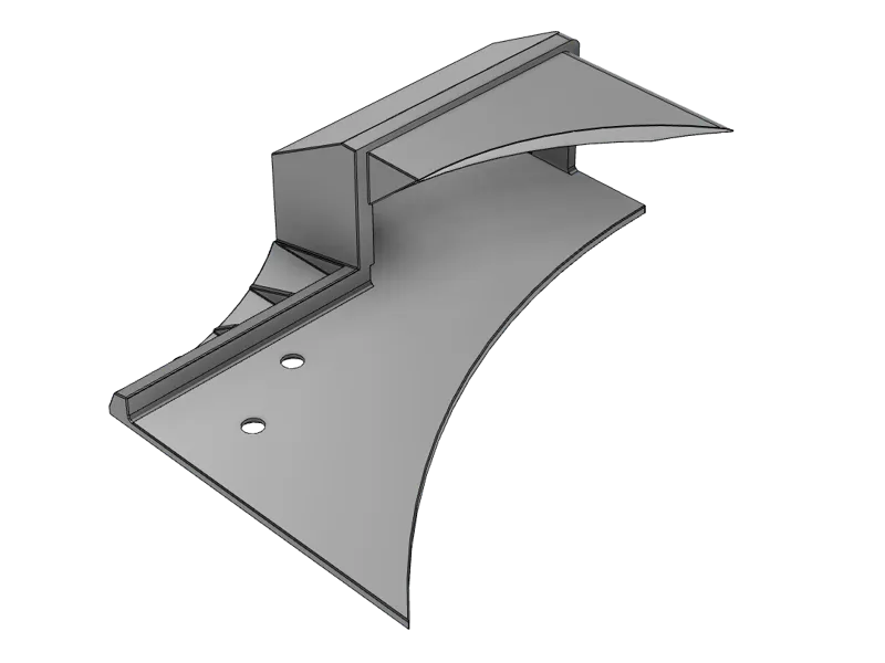 120mm Blower Fan Shroud / Adapter for Tesla T4 GPU