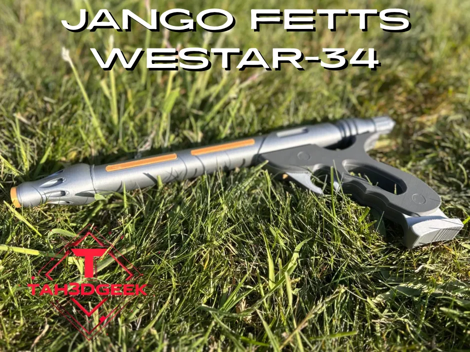 STAR WARS　ジャンゴフェット　ウェスター34ブラスター　1/1スケール 3Dプリント ジャンゴ・フェットのウェスター34型ブラスター完全再現
