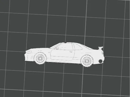 R34 Skyline Keychain