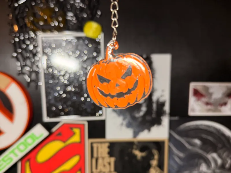Halloween Pumpkin Keychain
