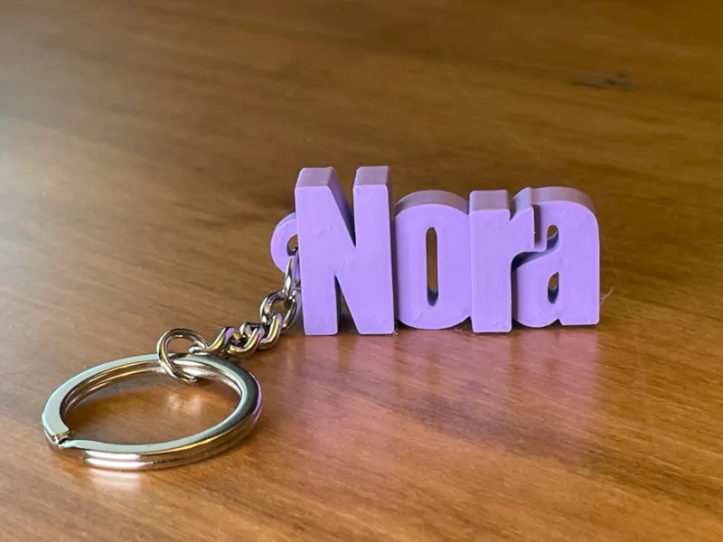 Nora Name Keychain