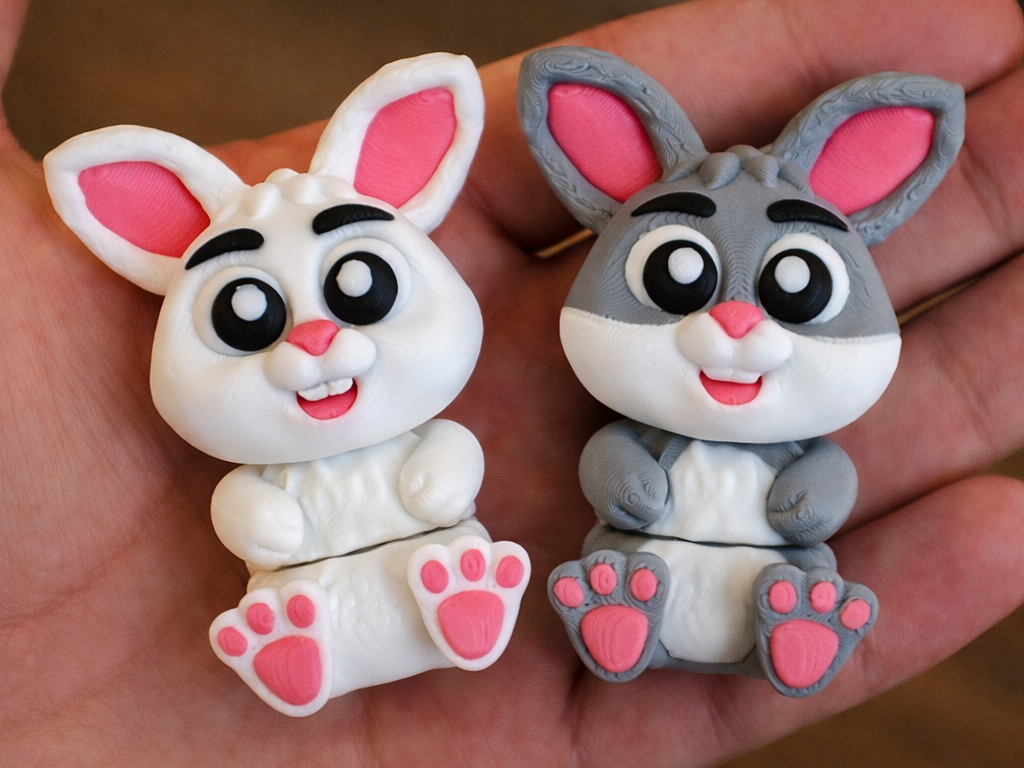 Flexi Bunny Cute keychain