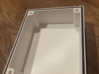 Water resistant box with TPU gasket