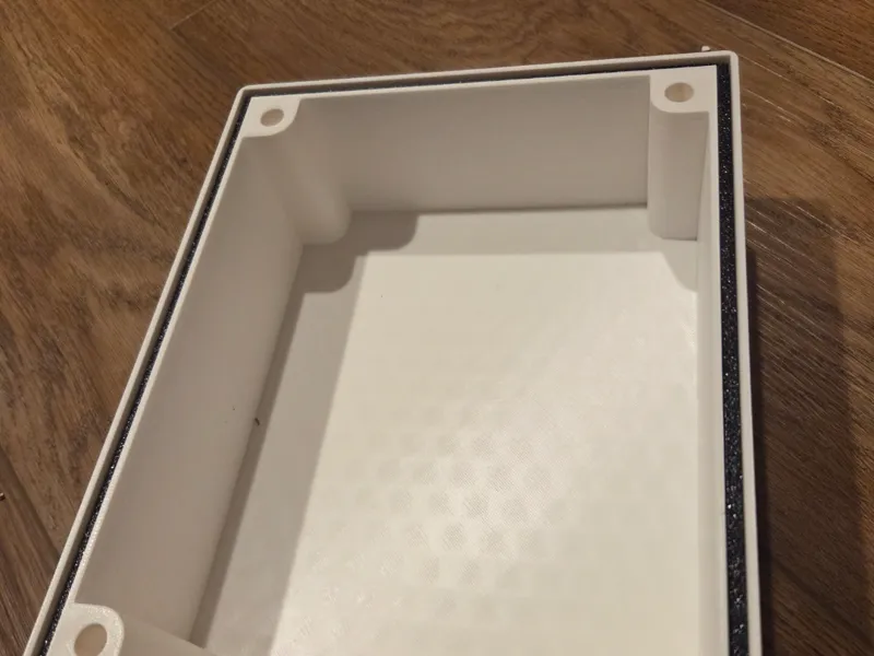 Water resistant box with TPU gasket