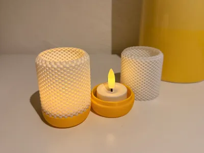 Honeycomb LED Tealight Holder