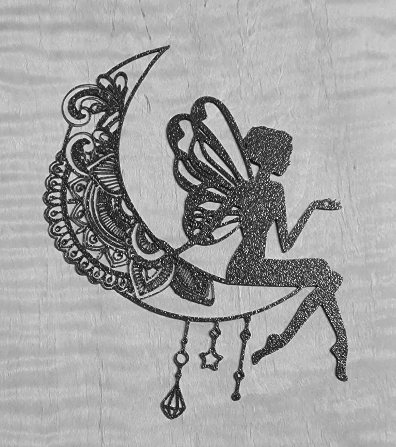 Fairy on the Moon #3 Wall Art