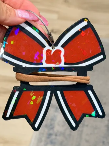 Accesorio para sujetar ligas de cabello: Cheerbow Hair tie Keychain — vista de referencia 2