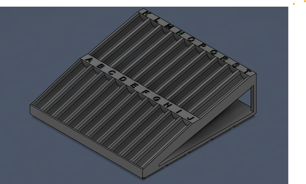 Miniatura 2 do modelo 3D Gridfinity Angled Punch Stamp Rack