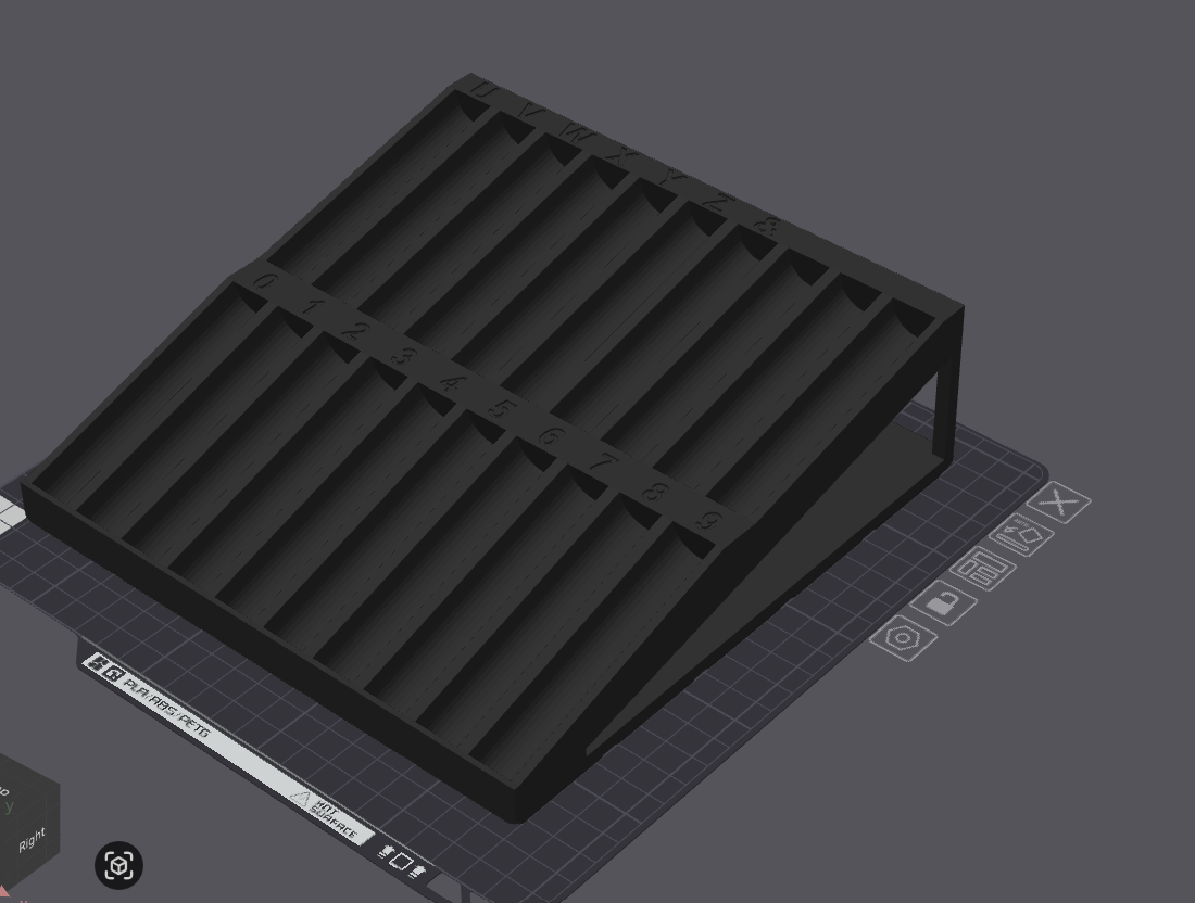 Miniatura 3 do modelo 3D Gridfinity Angled Punch Stamp Rack