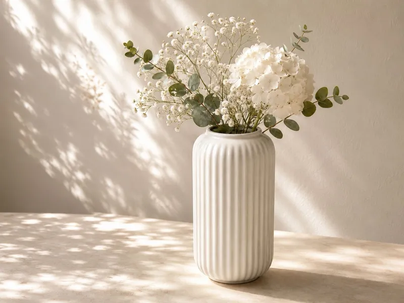 Ribbed Flower Vase