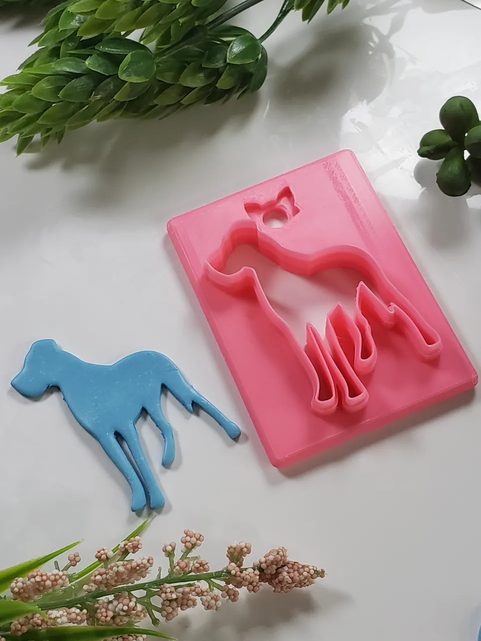 Dog Silhouette #2 Polymer Clay Earring Cutter view 2