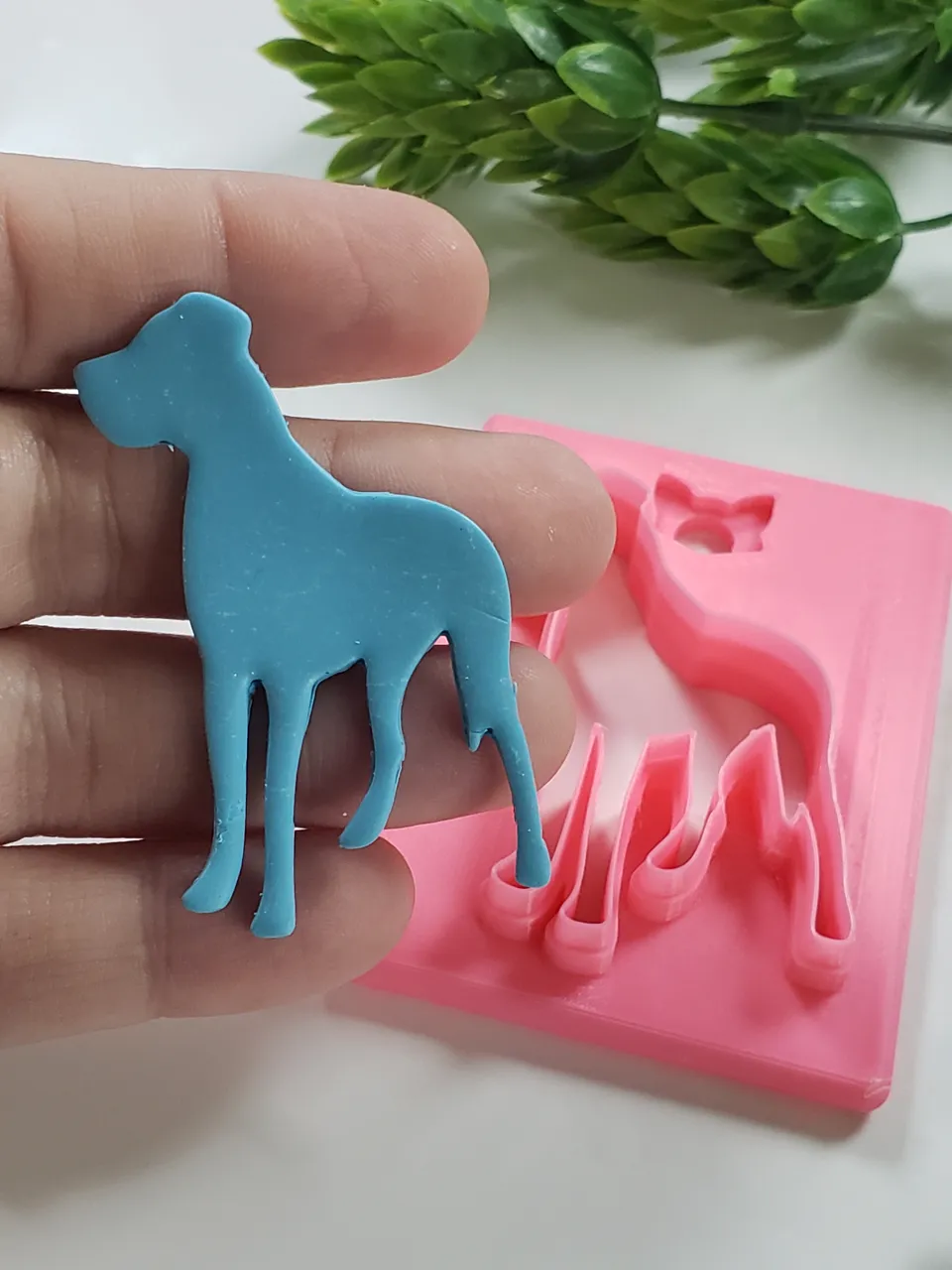 Dog Silhouette #2 Polymer Clay Earring Cutter view 4