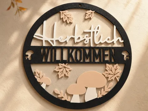 Modelo para impresión 3D: Herbstlich Willkommen — referencia de MakerWorld