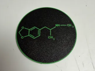 MDMA Coaster "molecular structure"