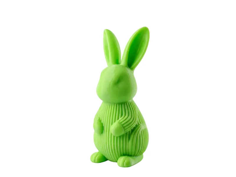 Cute Ribbed Bunny–Textured Rabbit Modern Figurine