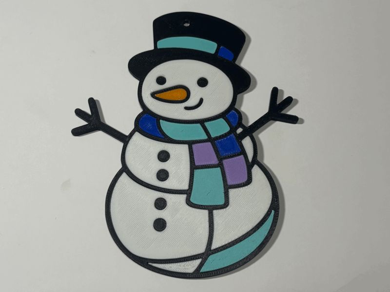Snowman – Hangable Decoration (Multipart)