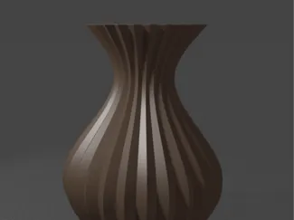RibVase – elegante Designvase mit Rillenstruktur