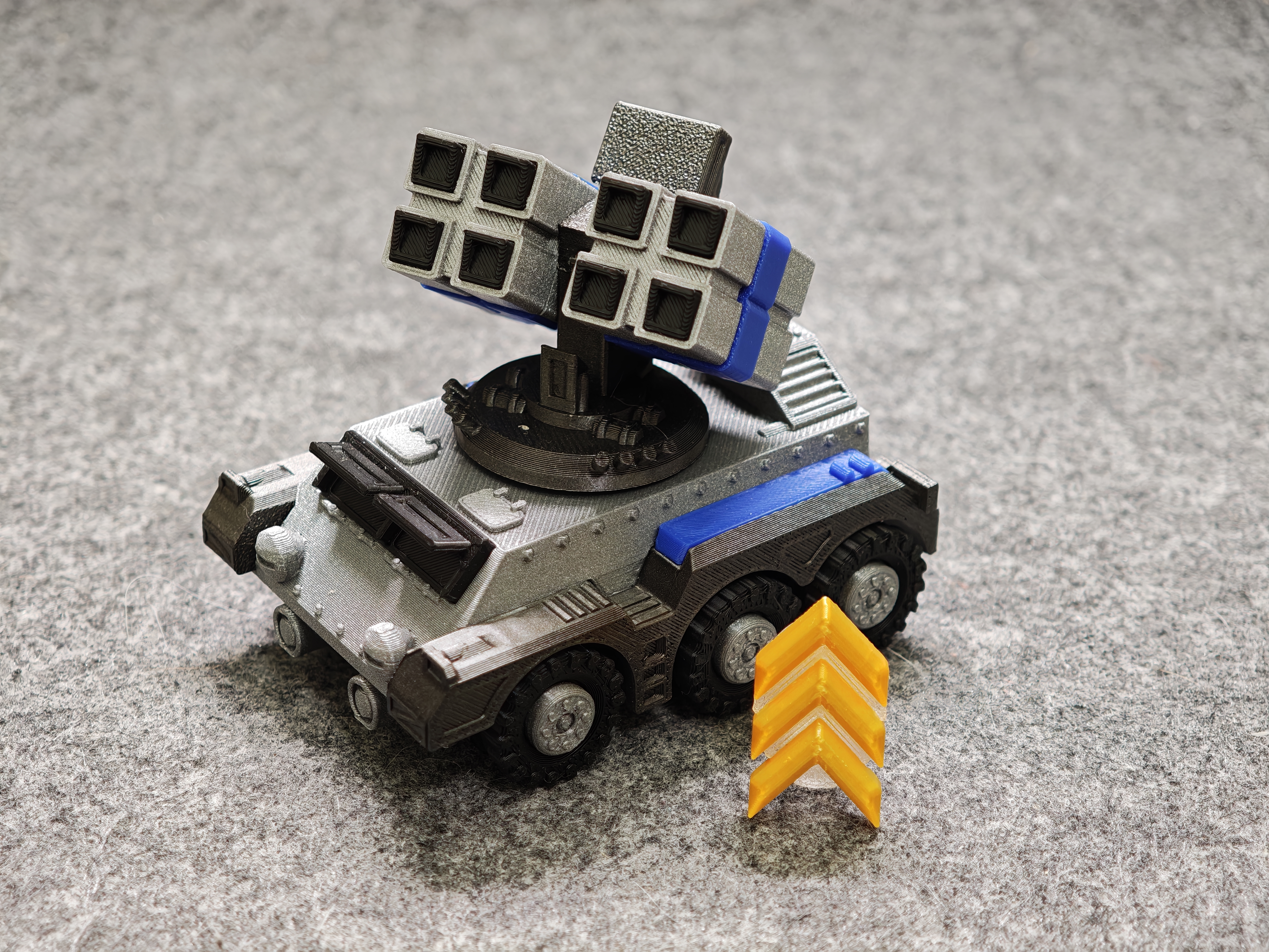 Miniatura 2 do modelo 3D 红色警戒 红警 三星 三级 单位模型展示配件