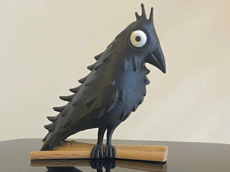 3d Halloween Crow Small Figure Cute Kawaii Spooky