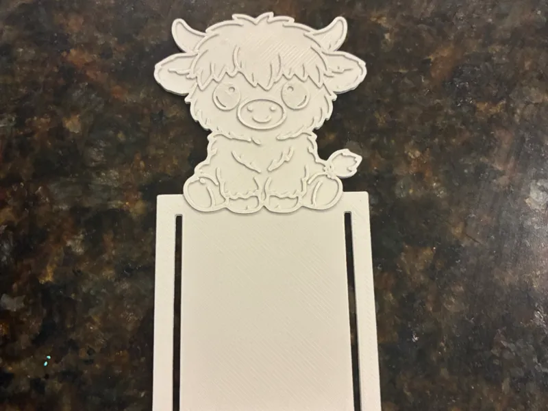 Highland Cow Bookmark