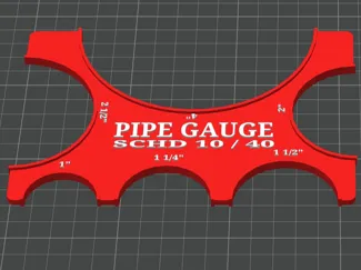 Pipe Gauge Schd 10-40