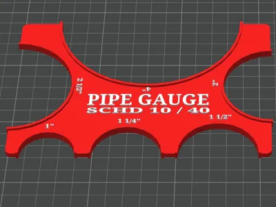 Pipe Gauge Schd 10-40