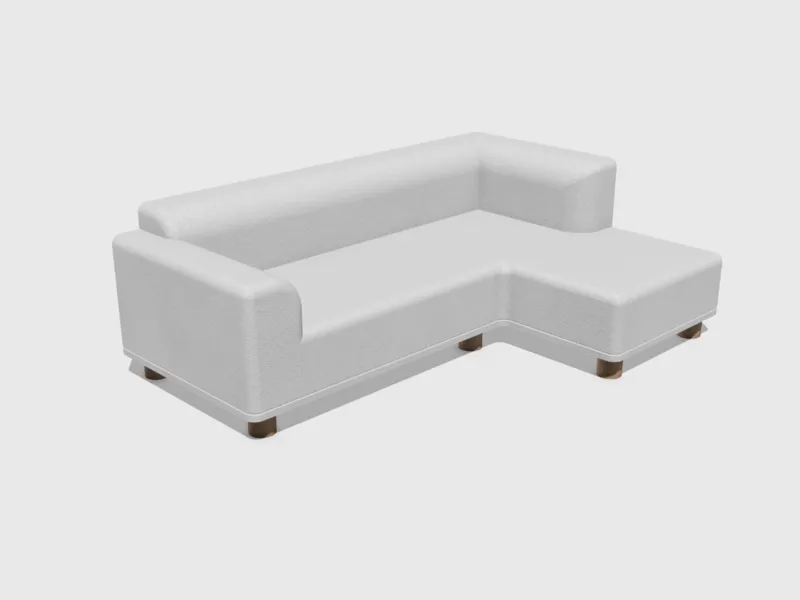 Miniature corner sofa for doll house