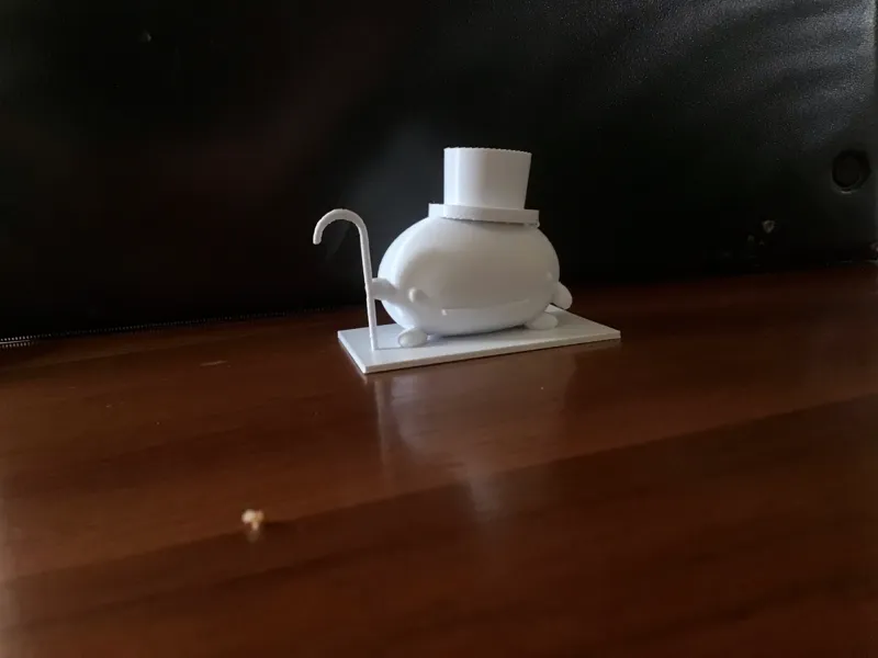Potato with top hat and cane