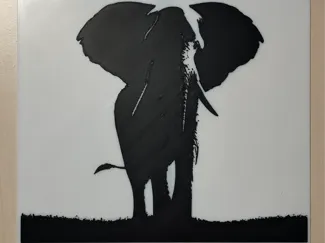 Roaming Elephant Wall Art