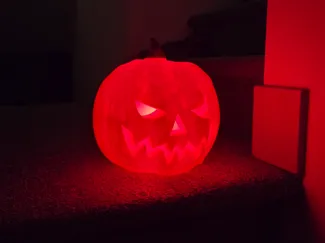 Jack-o'-lantern for LED lights