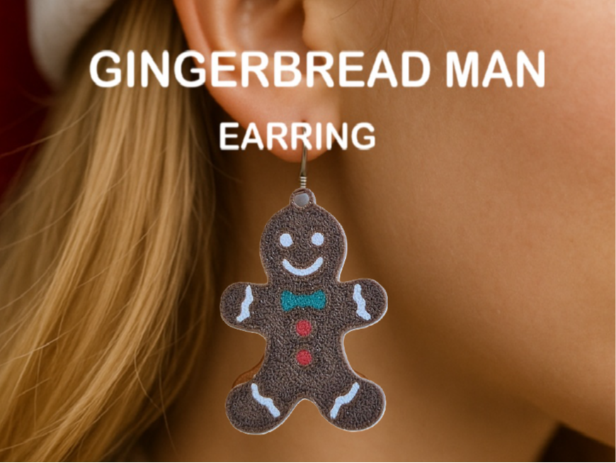 Gingerbread man Earrings