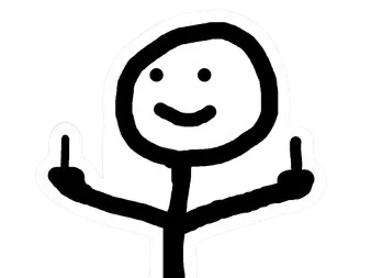 funny stickman keychain