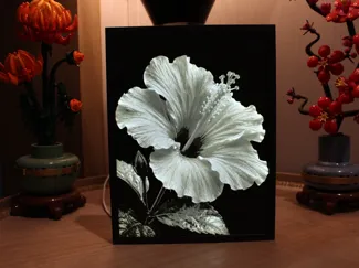Hueforge Lamp - Hibiscus Flower
