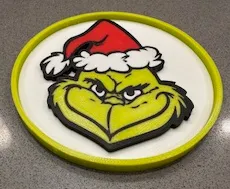 Grinch Coaster Set 3D